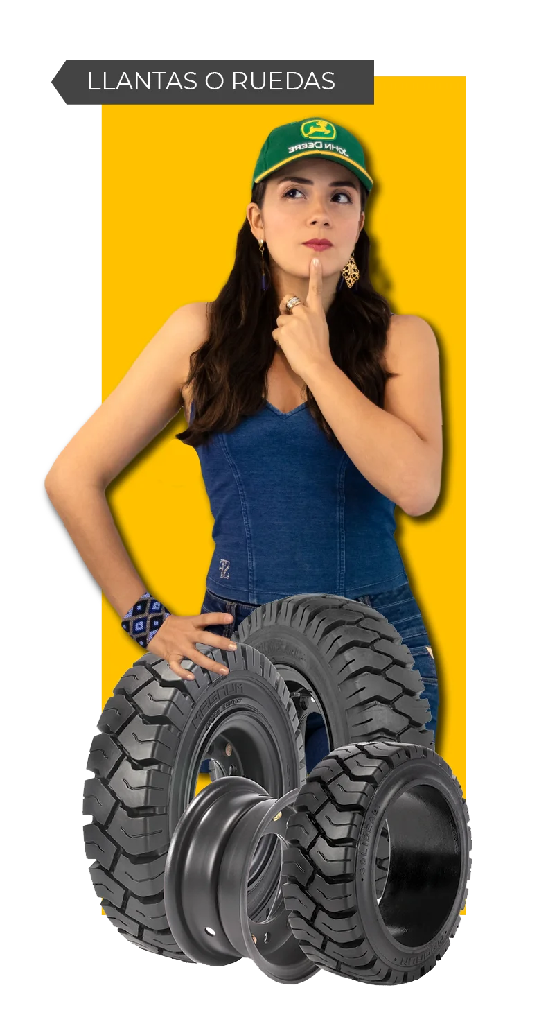 Marce Rodríguez  llantas de  montacargas ruedas de montacargas